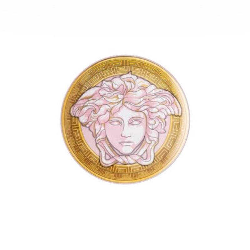 Piatto piano Medusa Amplified Pink Coin Versace 17 cm