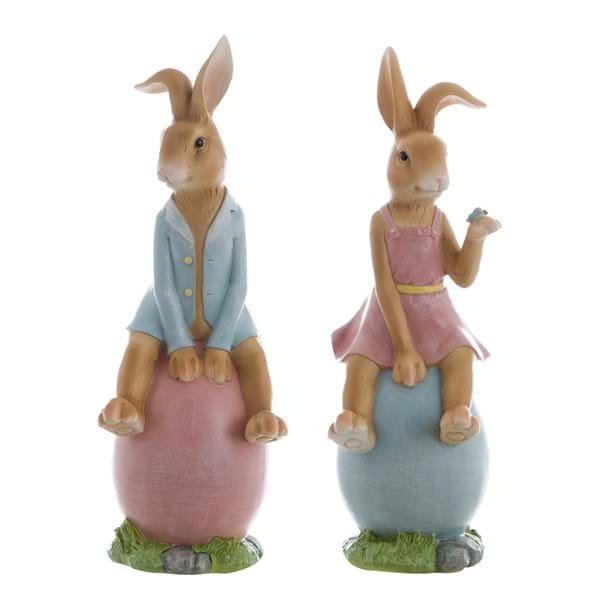 Decoro coniglio su uovo 2 varianti di Blanc Mariclò