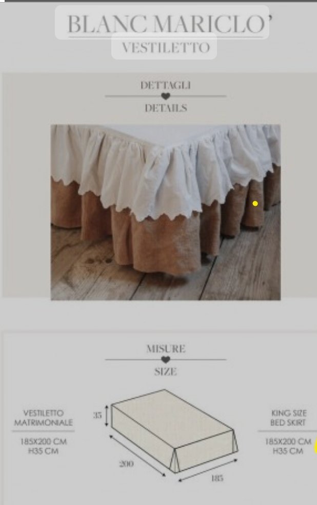 VESTILETTO MATRIMONIALE CON GALE di BLANC MARICLÒ