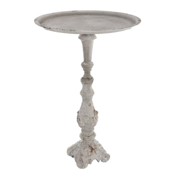 tavovolino in ferro,tondo ,stile brocante di Blancmariclo '