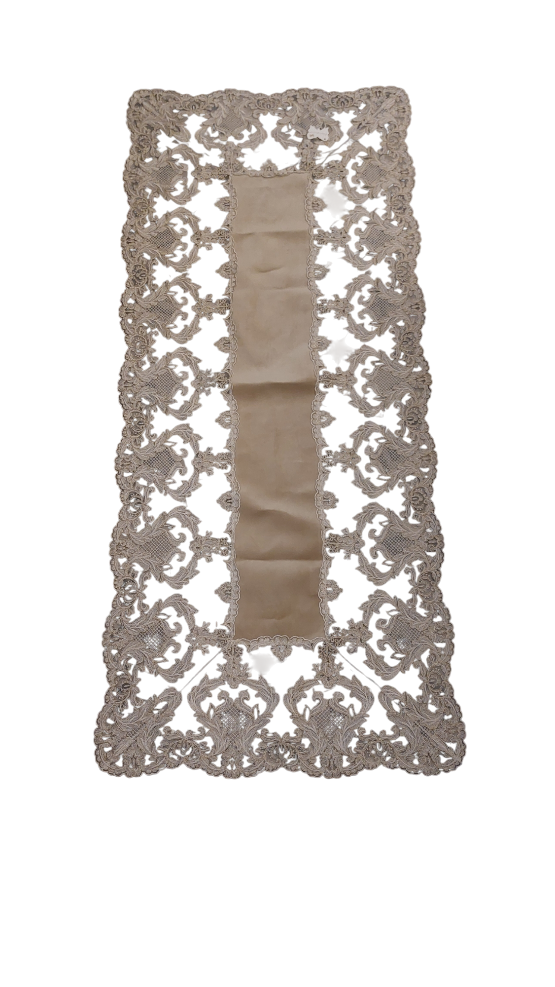 Runner velluto e pizzo Fiori di Lena 170x60