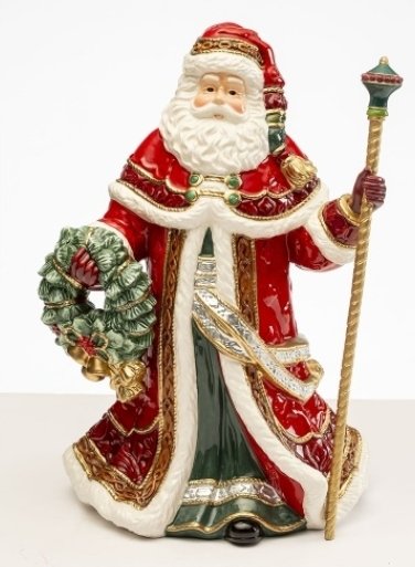 Babbo Natale con Ghirlanda Palais Royal Lamart 33 cm