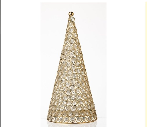 Albero con led oro S cm 31 Palais Royal Lamart