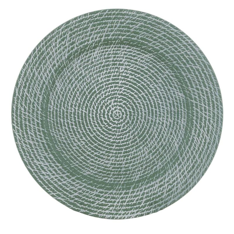 SOTTO PIATTO DECORATIVO colore VERDE di Blancmariclo