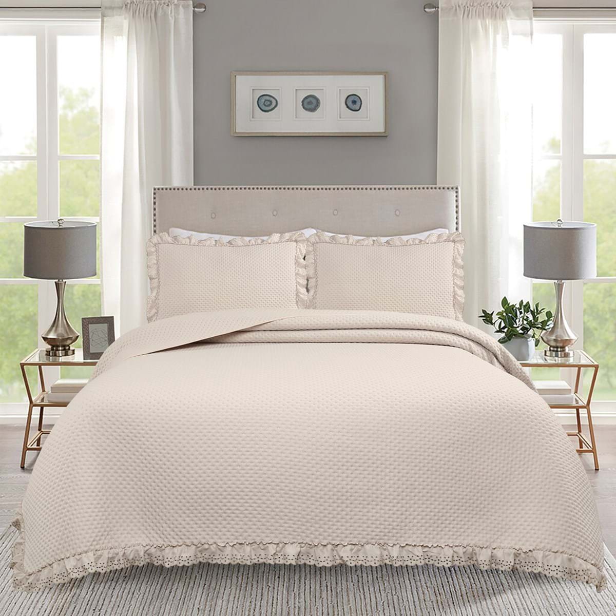 Blanc Mariclò copriletto Collezione Tutu in 100% Poliestere 260 x 260 - immagine 2