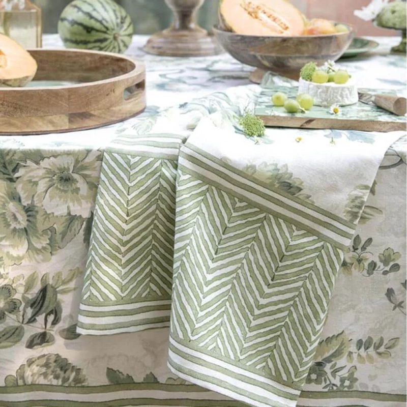 Blanc Mariclò Canovaccio L’Erborista con Bordo giometrico