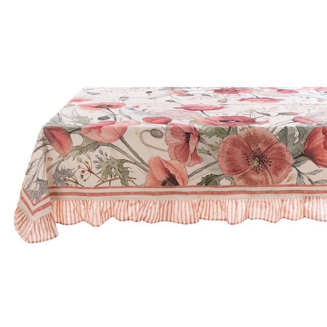 Tovaglia con Papaveri e Balza coll Coquelicot di Blanc Mariclò