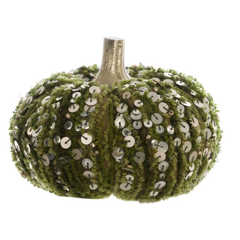 Zucca verde in ciniglia con palette di Blancmariclo