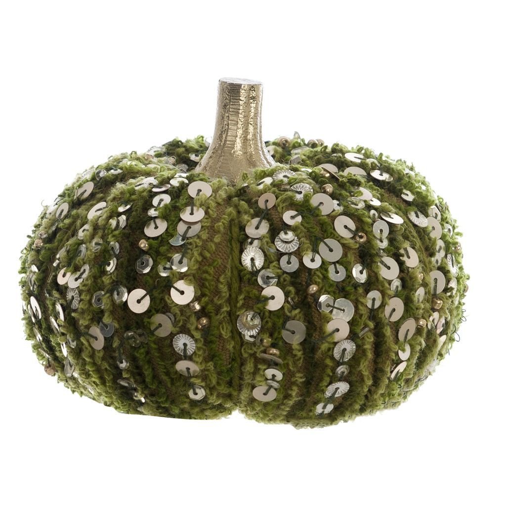 Zucca verde in ciniglia con palette di Blancmariclo