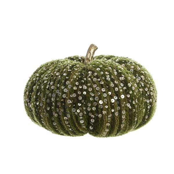 Blanc Mariclò - Zucca Verde in ciniglia con paillette24CM