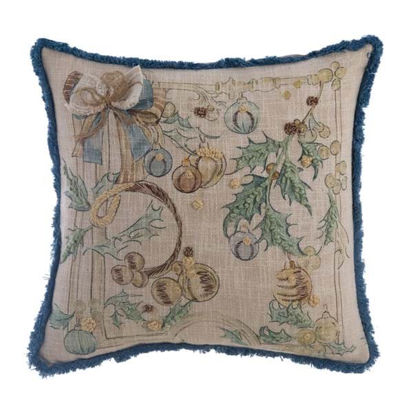 CUSCINO STAMPATO E RICAMATO coll intrecci di sogno di Blancmariclo