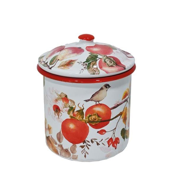 Barattolo smaltato decorato coll PERSIMMON di Blancmariclo