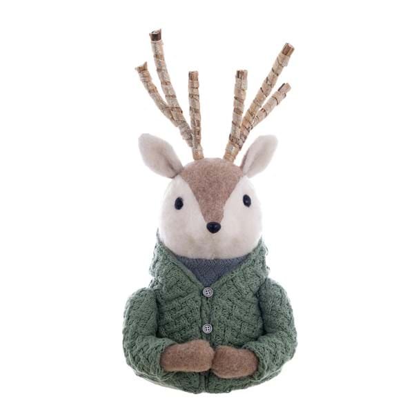 decori cervo con maglioncino in lana di Blancmariclo