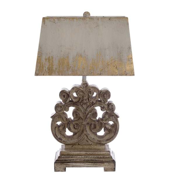 Base lume con paralume in metallo di Blancmariclo