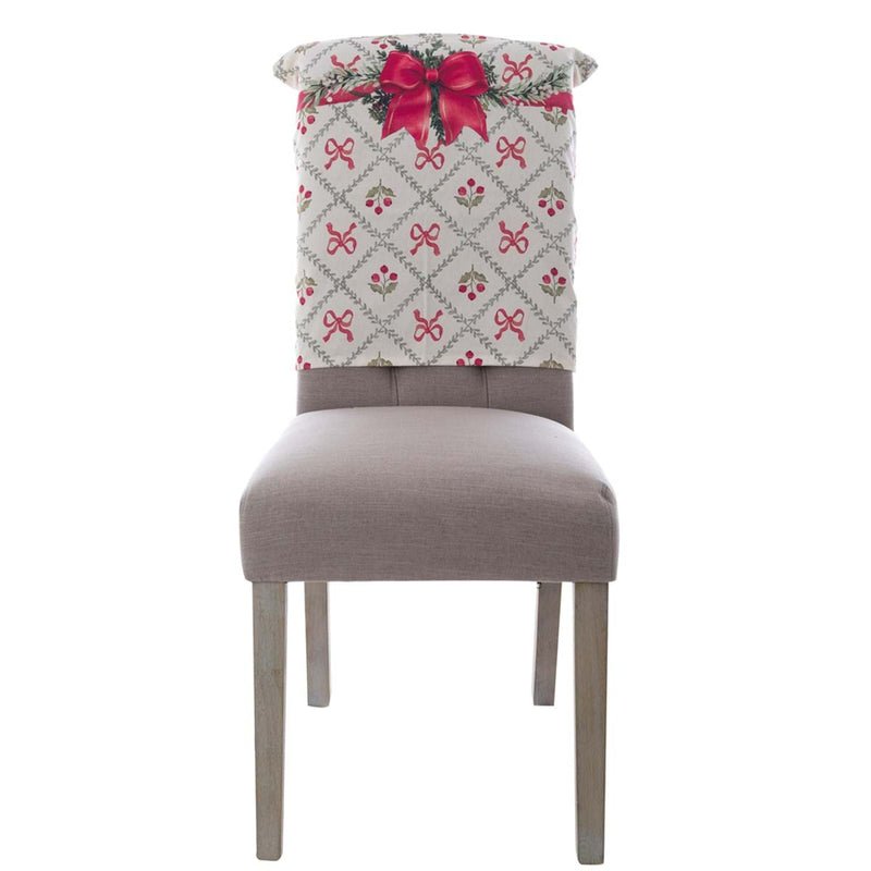 Coprischienale sedia in Cotone coll " FAVOLA DI NATALE " di Blancmariclo