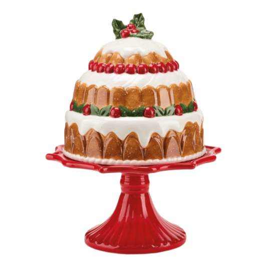 Alzatina con campana coll santa Claus di FADE