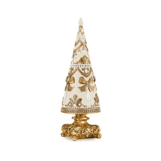 Albero in resina bianco e oro coll Fade ,Albero Pearl