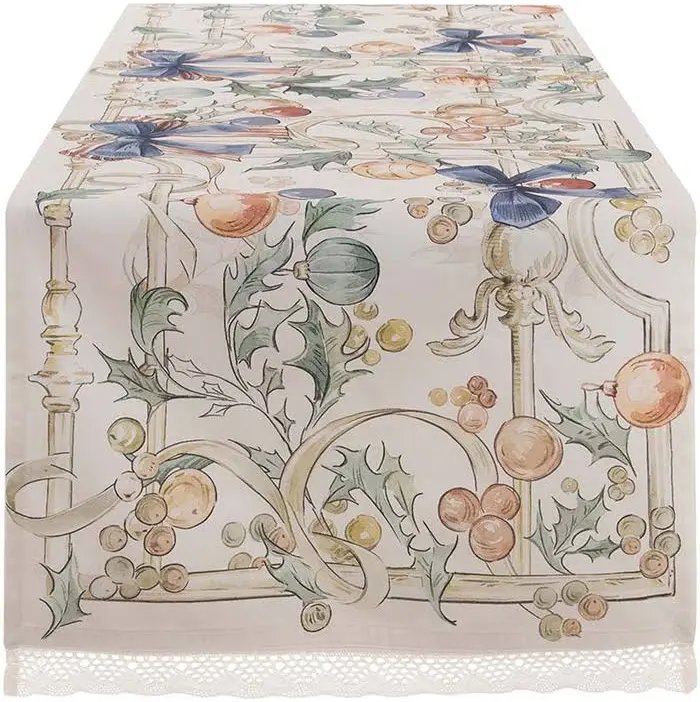 Runner con Pizzo coll.Intrecci di Sogno di Blanc Mariclo'