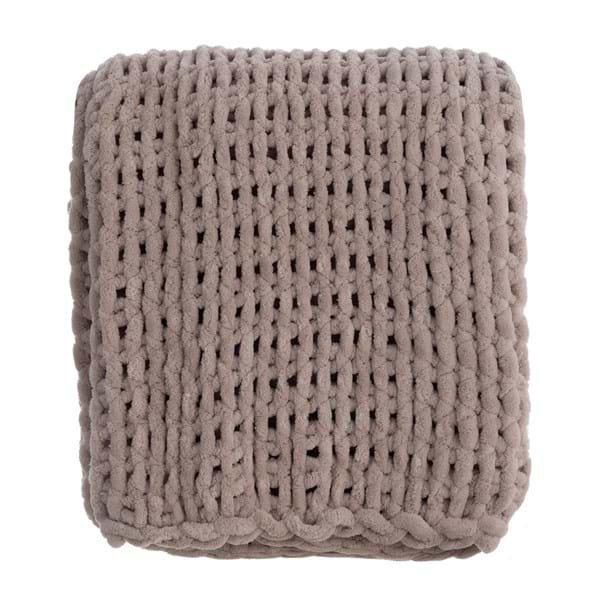 PLAID IN CINIGLIA intrecciato in ciniglia di Blancmariclo